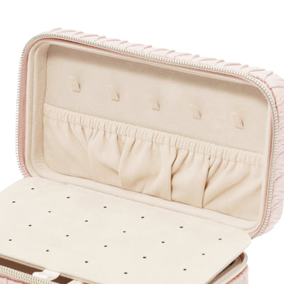 Emboss Travel Jewelry Box Medium Pink