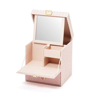 Emboss Cosmetic Box Pink