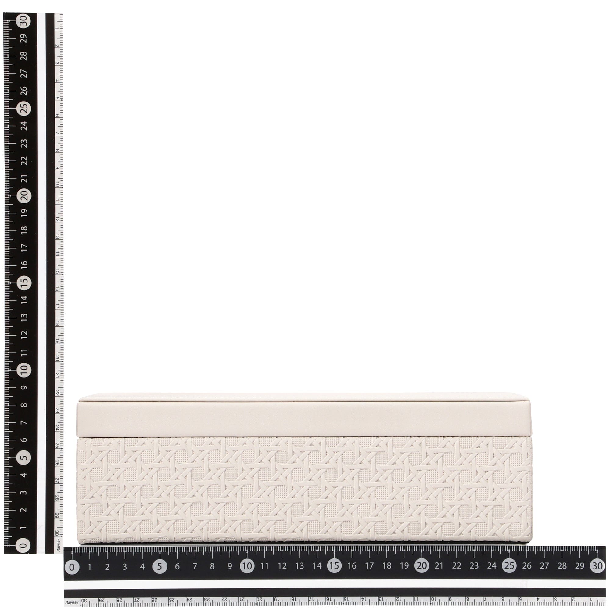 Embossed Tissue Box Ivory