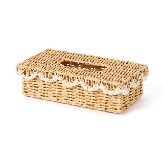 Scallop Tissue Box White