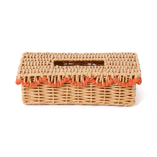 Scallop Tissue Box Orange