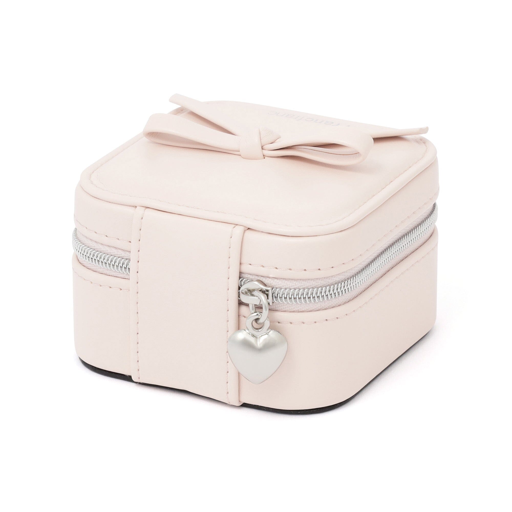 Ribbon Travel Jewelry Box Small Light Pink