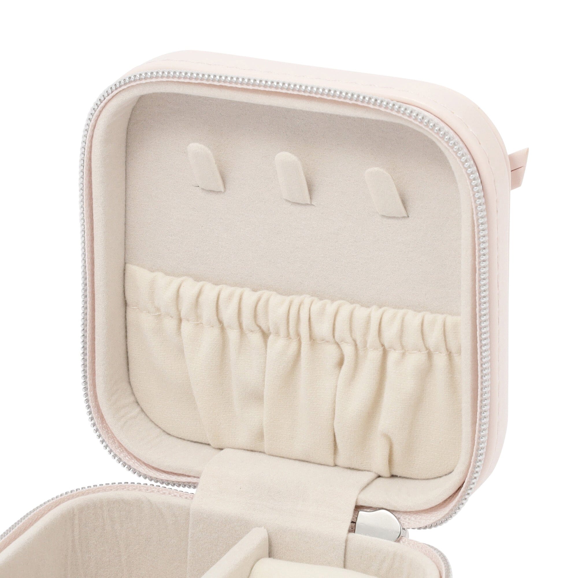 Ribbon Travel Jewelry Box Small Light Pink