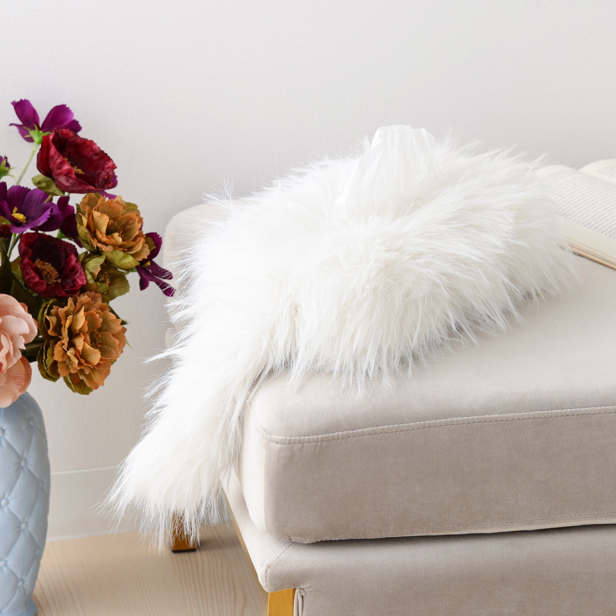Cat Mof Tissue Case White