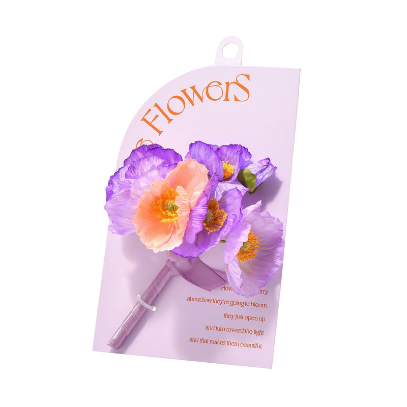 Petit Bouquet Poppy Mix  Purple