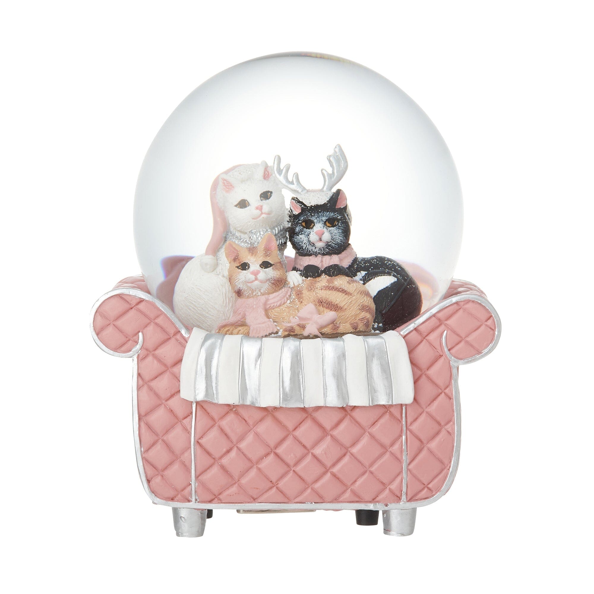 Snow Globe Cat Sofa Large Pink