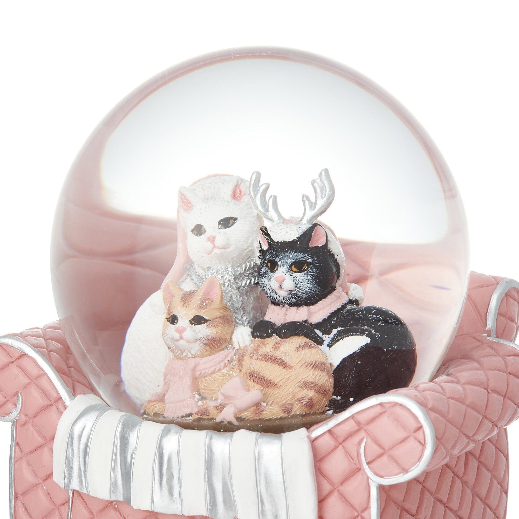 Snow Globe Cat Sofa Large Pink