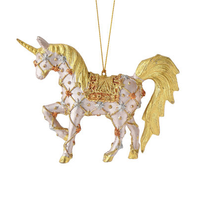 Resin Ornament Unicorn Pink