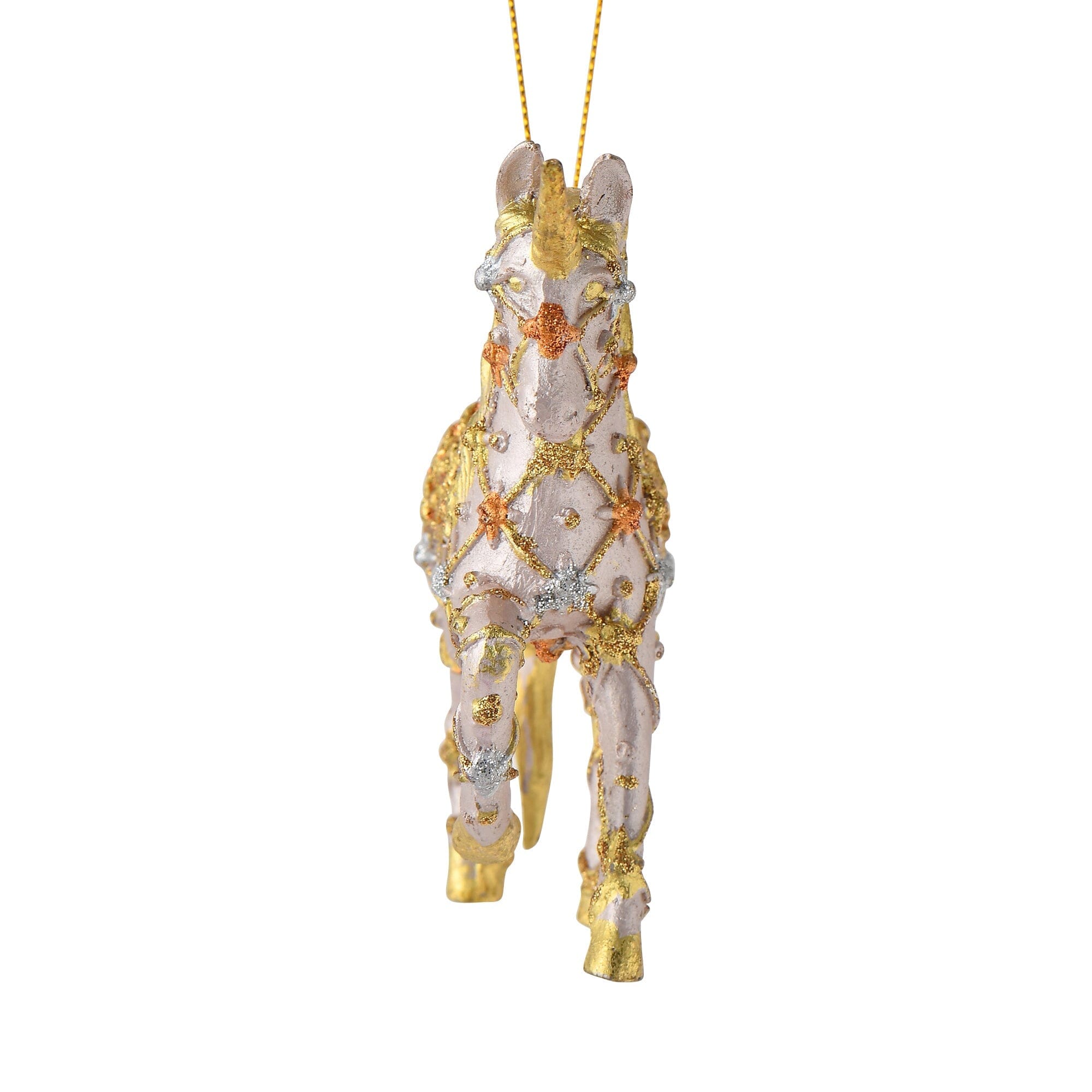 Resin Ornament Unicorn Pink