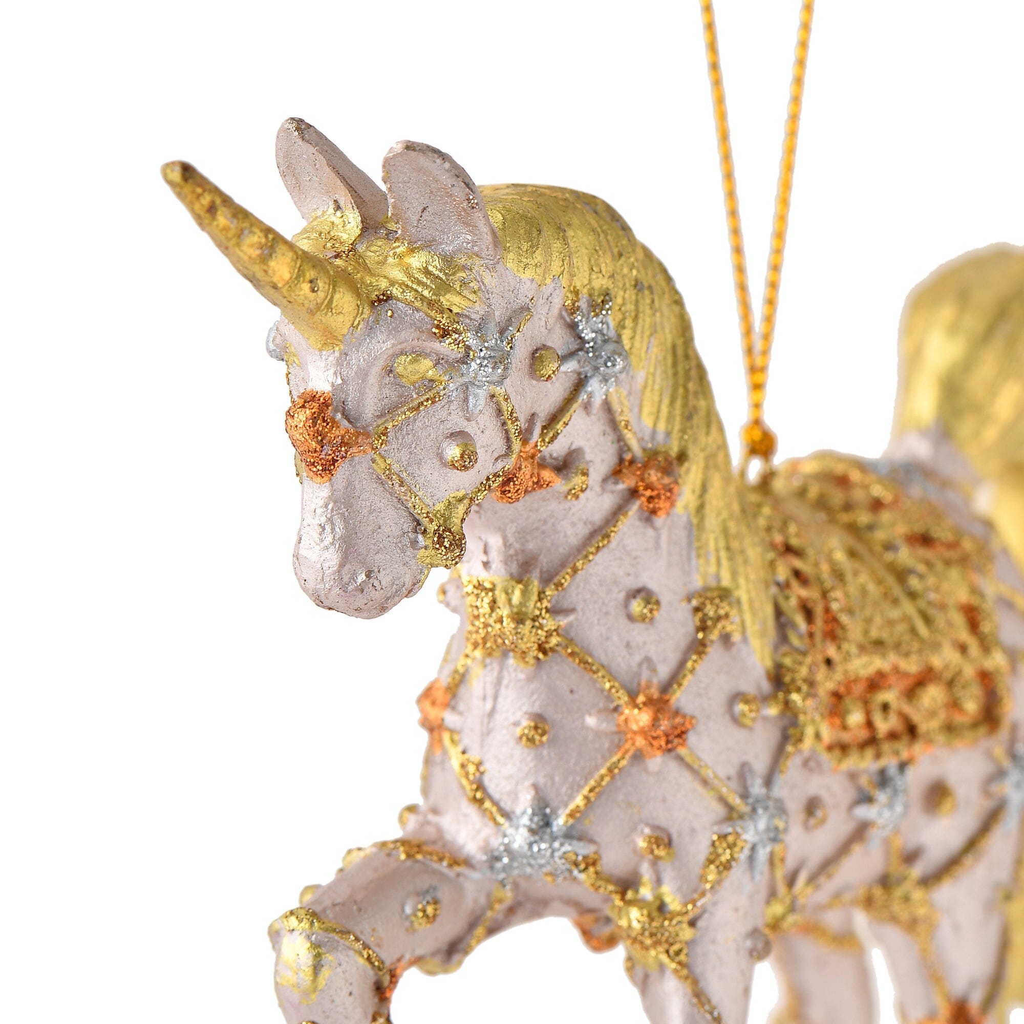 Resin Ornament Unicorn Pink