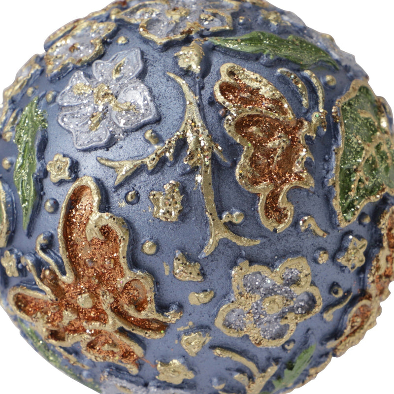 Resin Ornament Ball Blue