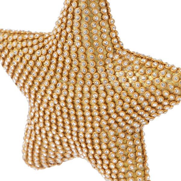 Rhinestone Ornament Star Gold