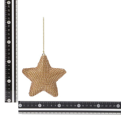 Rhinestone Ornament Star Gold