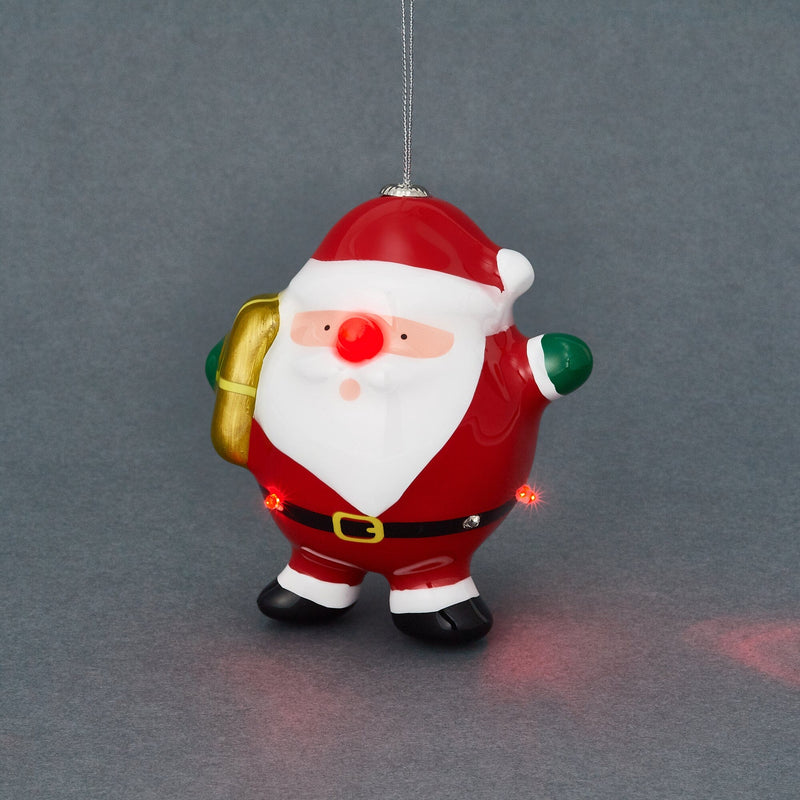 Led Ornament Santa