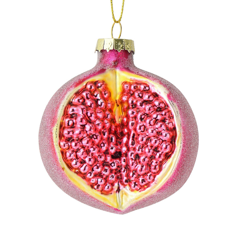 Glass Ornament Pomegranate