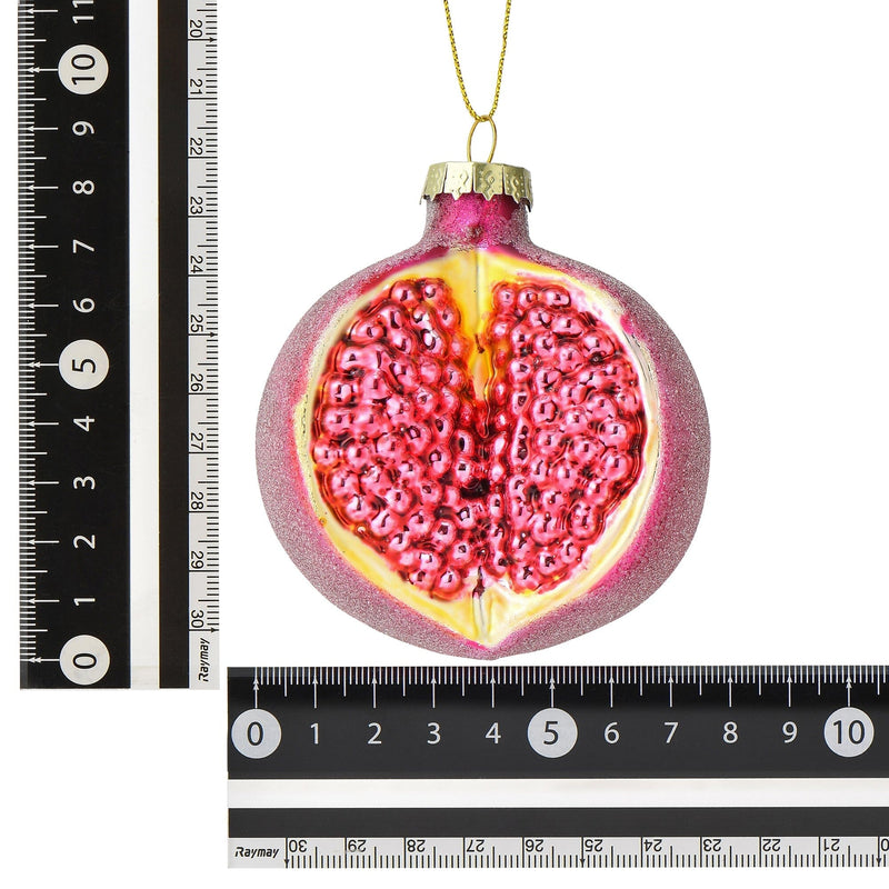 Glass Ornament Pomegranate