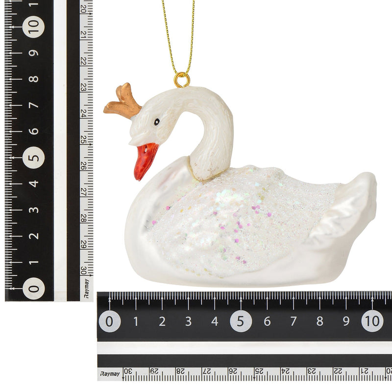 Glass Ornament Swan