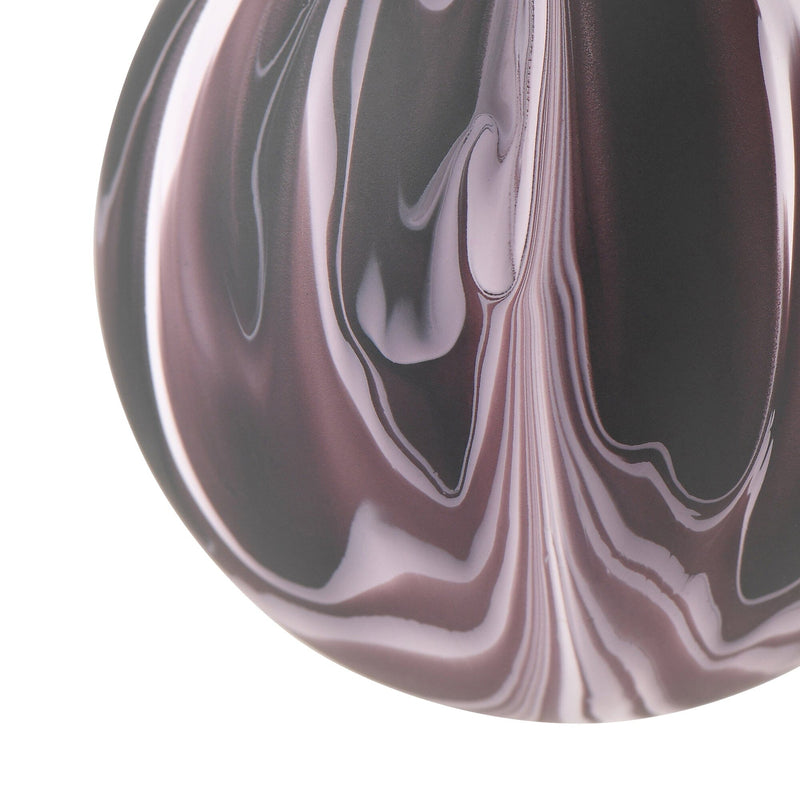 Glass Ornament Marble Purple