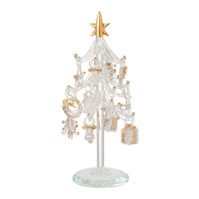 Glass Tree Multi Ornament Large Gold