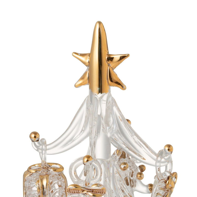 Glass Tree Multi Ornament Large Gold