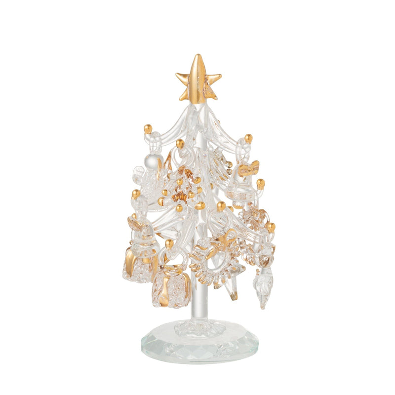 Glass Tree Multi Ornament Small Gold