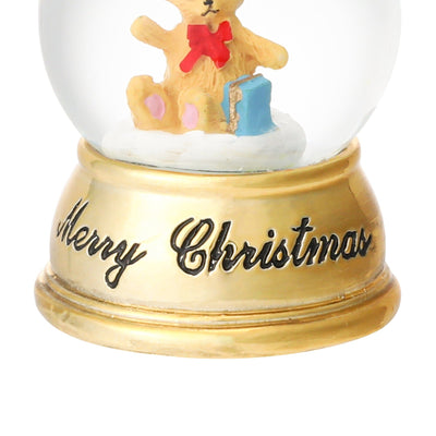 Snow Globe Bear Xs Gold