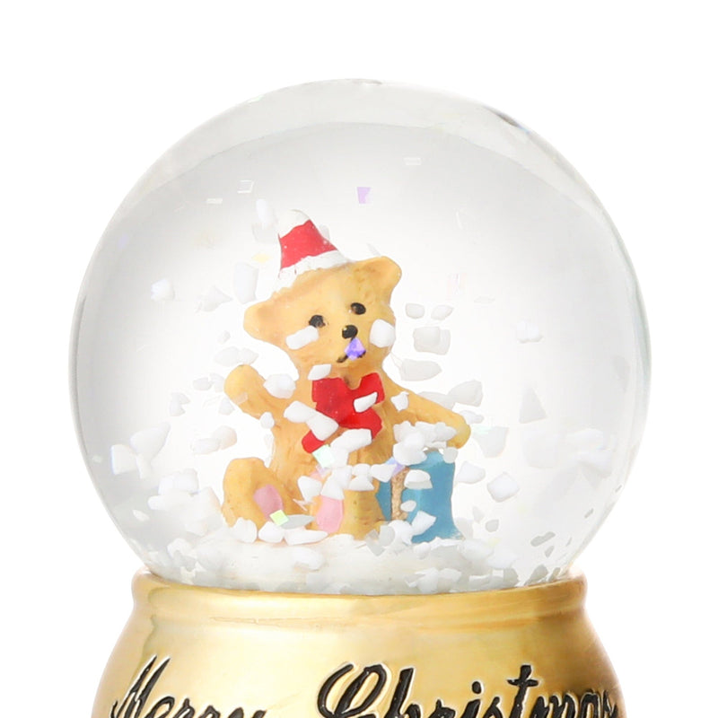 Snow Globe Bear Xs Gold