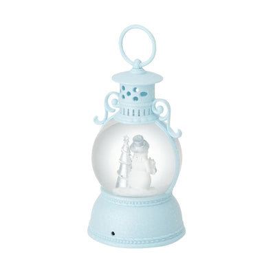 Snow Globe Round Lantern Snowman L