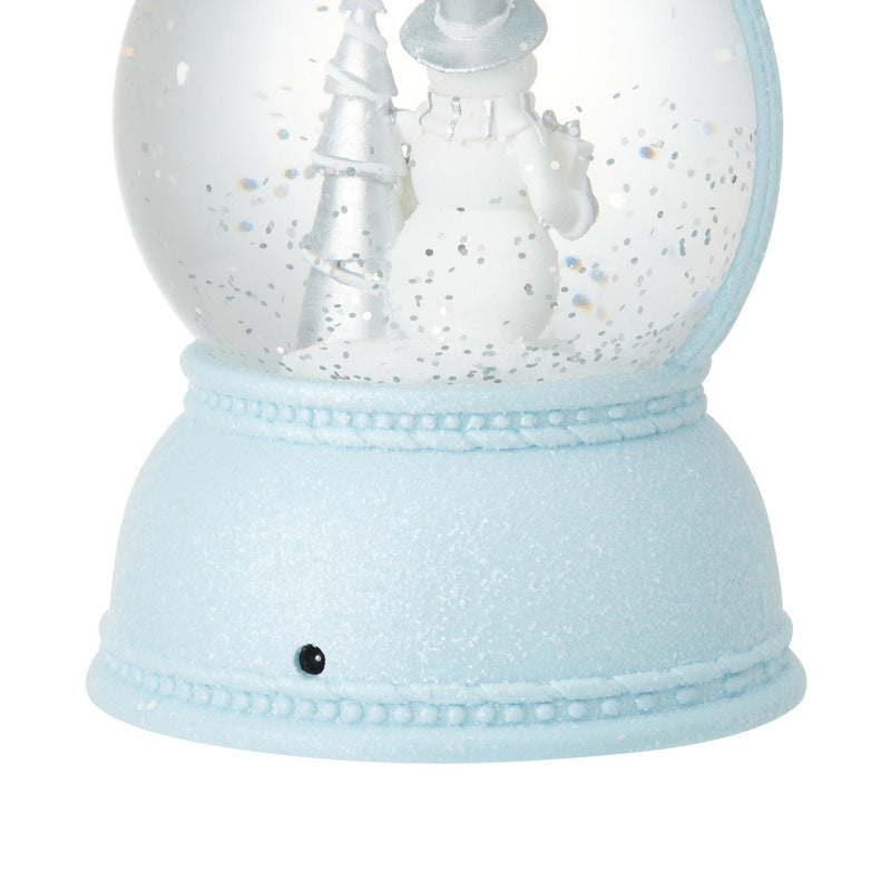 Snow Globe Round Lantern Snowman L