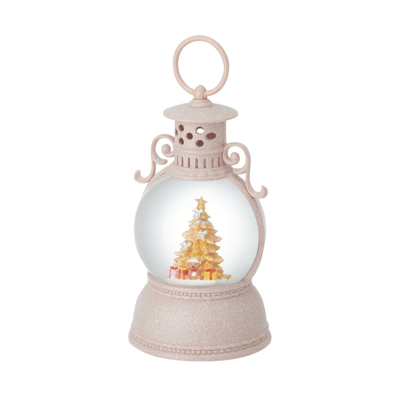 Snow Globe Round Lantern Tree Bear L