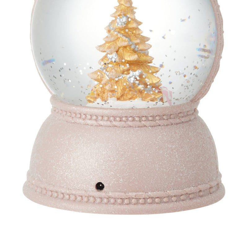 Snow Globe Round Lantern Tree Bear L