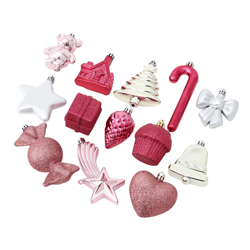 Set Ornament Motif 26 Pieces Pink