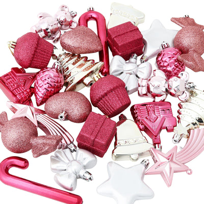 Set Ornament Motif 26 Pieces Pink