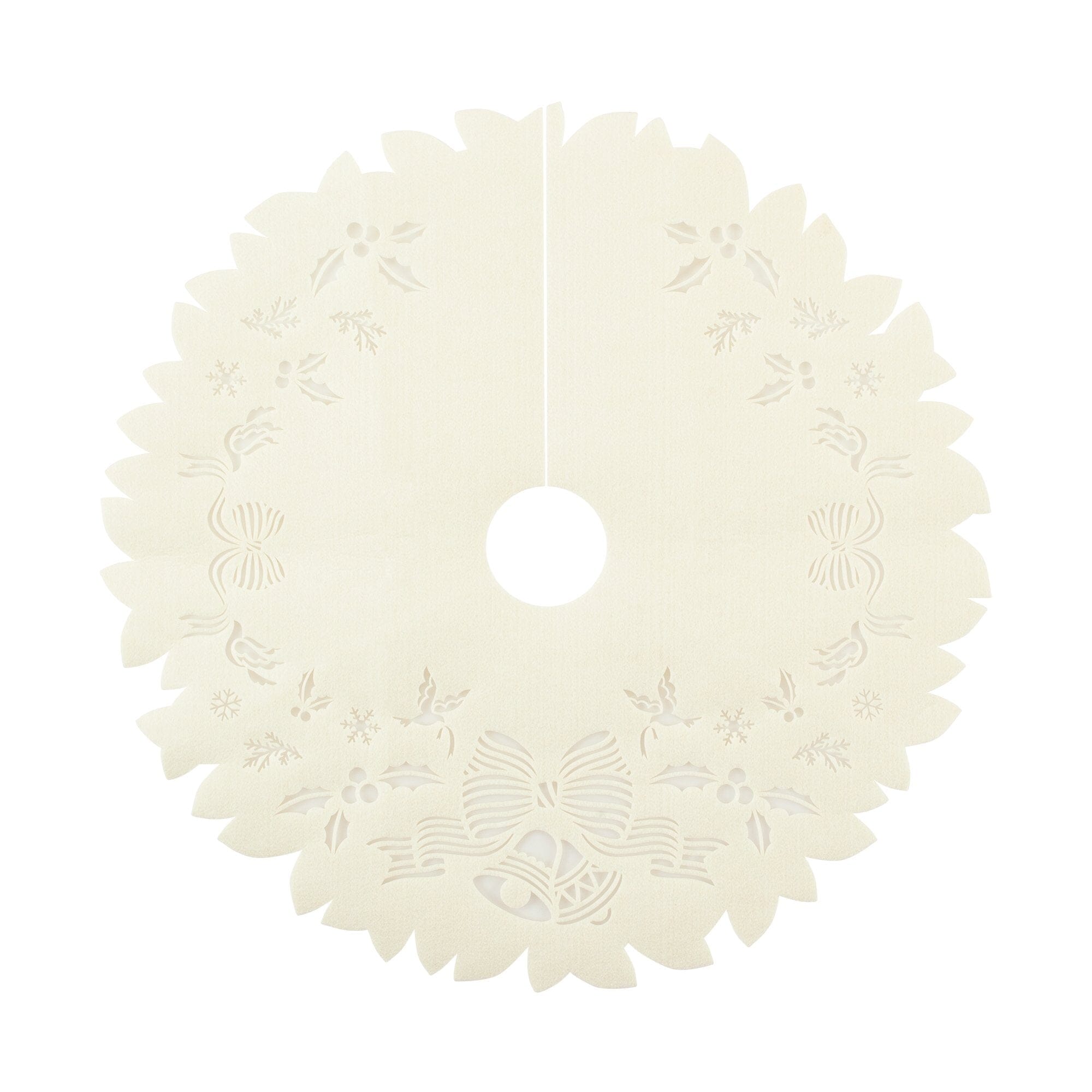 Felt Tree Skirt White