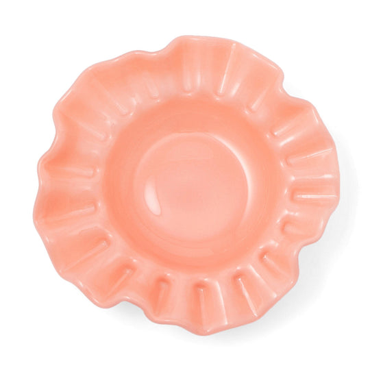 Glass Frill Accessory Tray Orange
