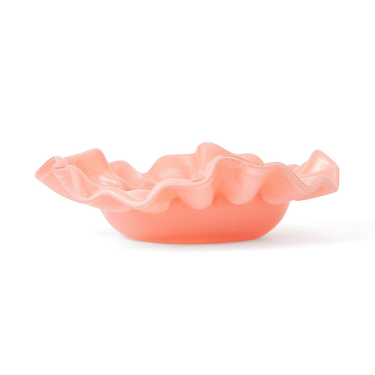 Glass Frill Accessory Tray Orange