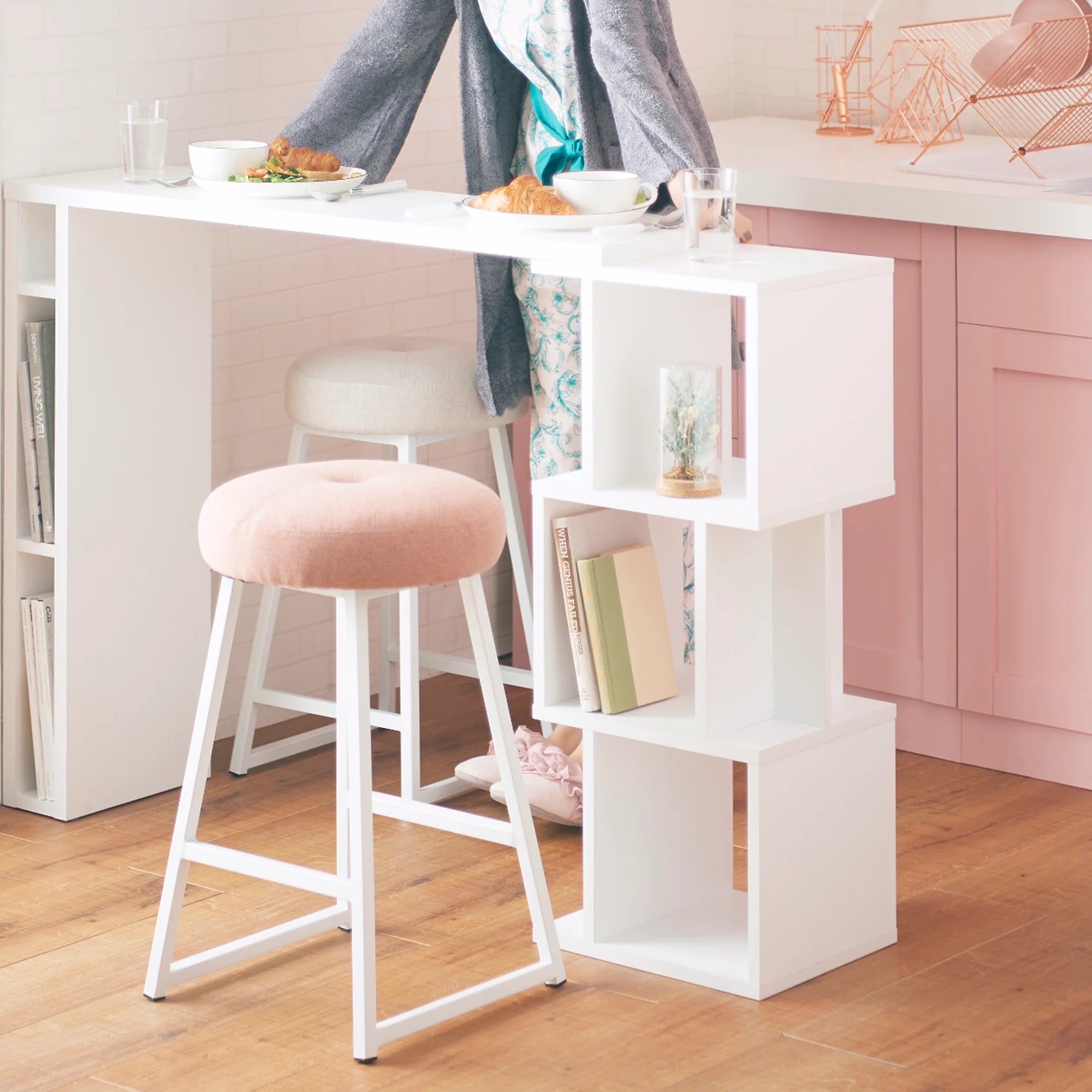 Ritmo Counter Table White (W1100 - 1360 × D295 × H900)