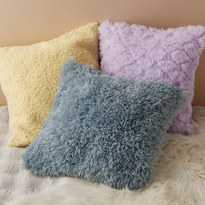 Fur T Cushion Cover 450 X 450 Blue