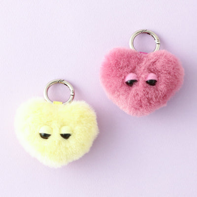 Monsters Heart Keychain Yellow