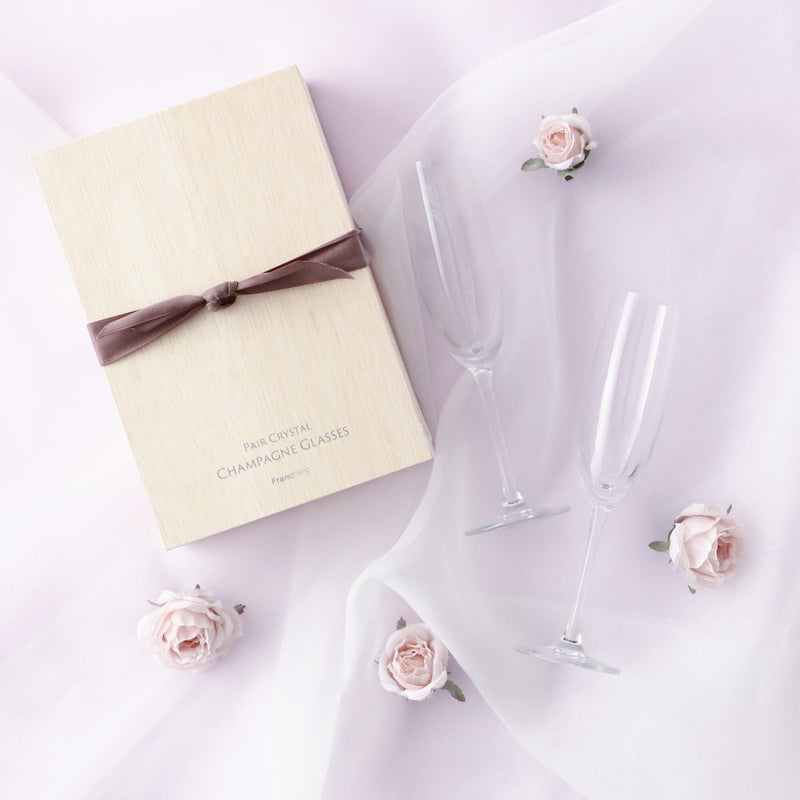 Pair Gift Crystal Champagne Glass