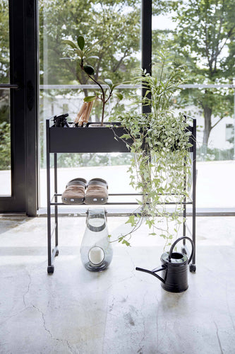 Rolling Entry Storage Shelf Black