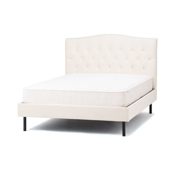 Brissa Bed Dimple Semi-Double White (A) (W1295 X D2090 X H1230mm)