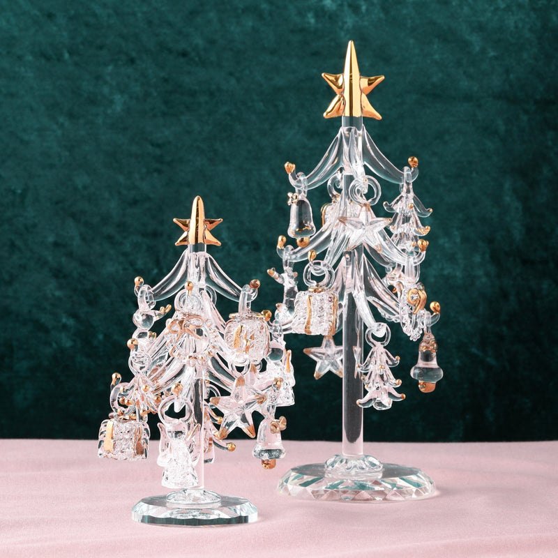 Glass Tree Multi Ornament Large Gold