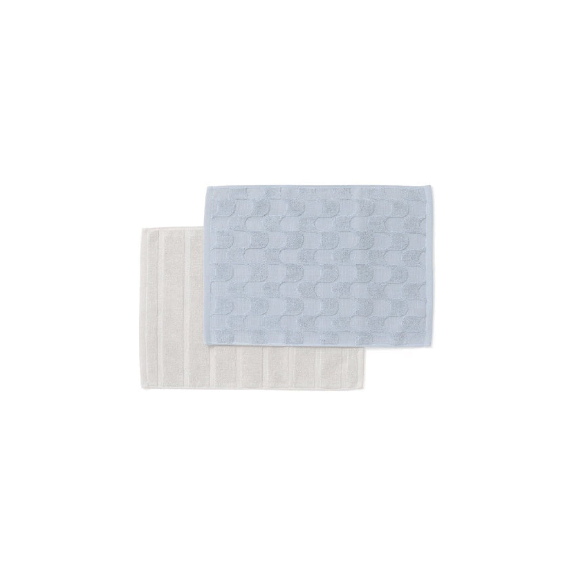Vale Set Towel Mat Wave Blue