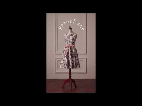 DUSTY FLOWER 全身圍裙 粉紅色