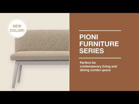 Pioni Couch L Beige X Natural (W1350 × D537 × H740)