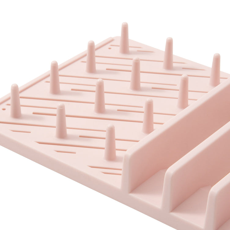 DRYING DISH RACK & MAT SET Pink
