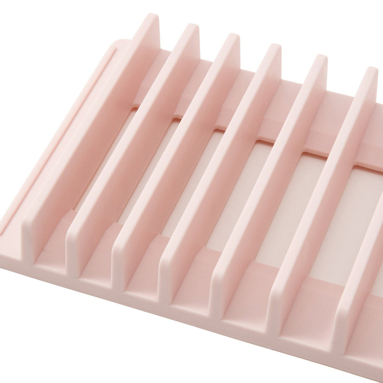 DRYING DISH RACK & MAT SET Pink