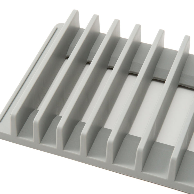 DRYING DISH RACK & MAT SET Gray