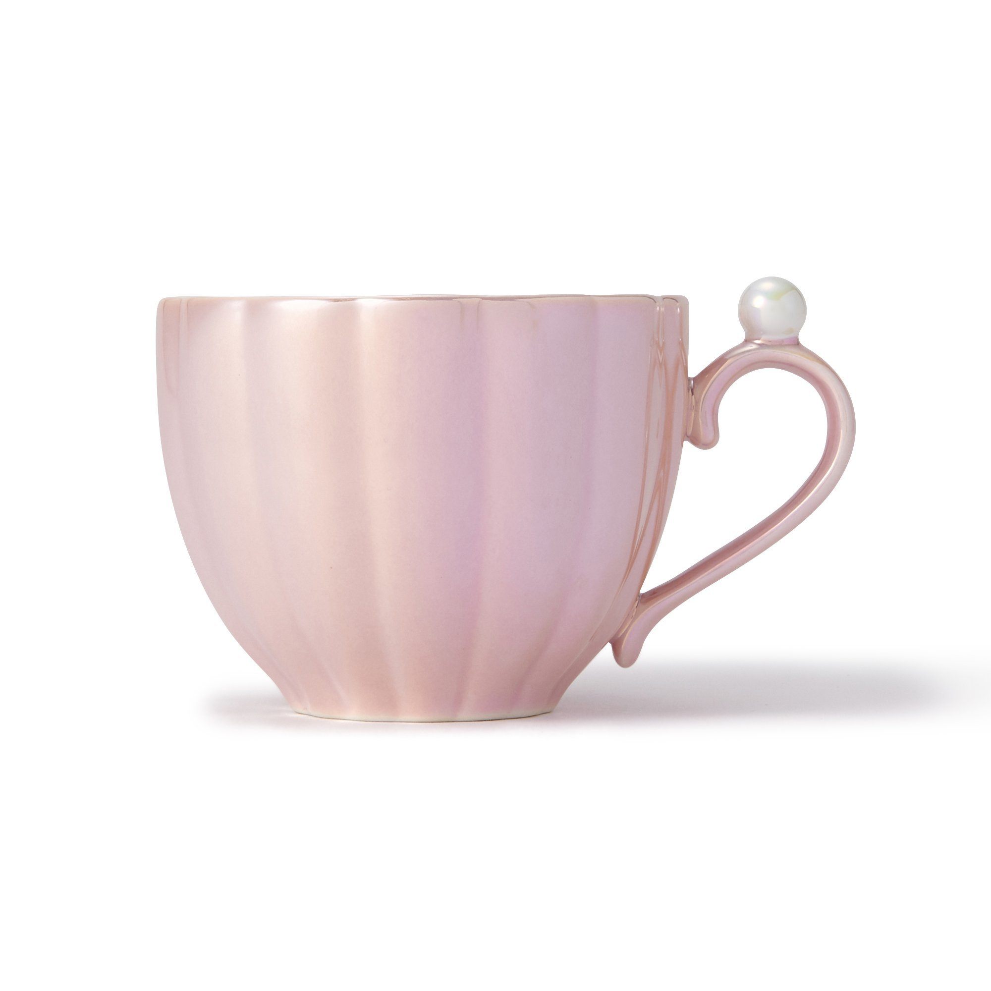 OPAL SHELL CUP & SAUCER PINK